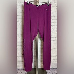 EUC NIKE Pro Leg-A-See JUST DO IT. Plum Leggings. Style 826575-563. Size Small.